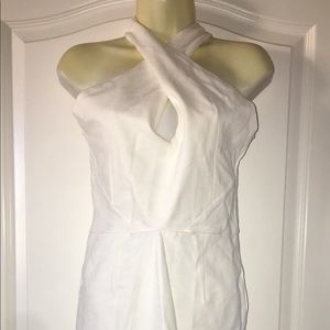 Foreign Exchange white keyhole dress